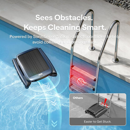 Beatbot iSkim Robotic Pool Skimmer – 24/7 Solar, 9L