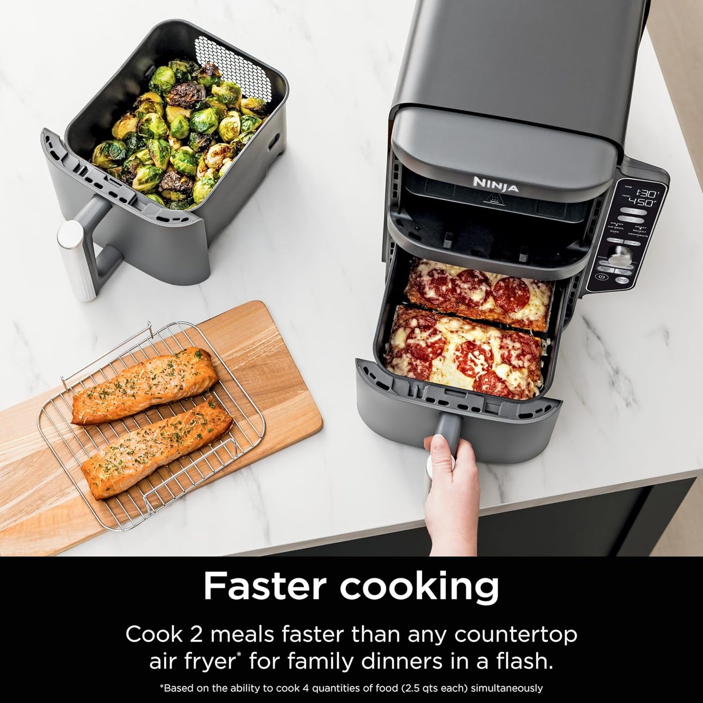 Ninja Air Fryer DoubleStack XL, 10 Qt, 6-in-1 – SL401