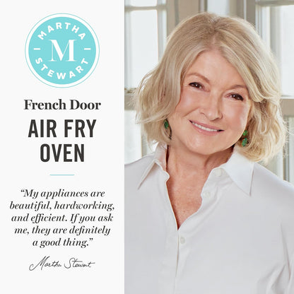 Martha Stewart 34-Qt French Door Air Fryer Oven – Caviar