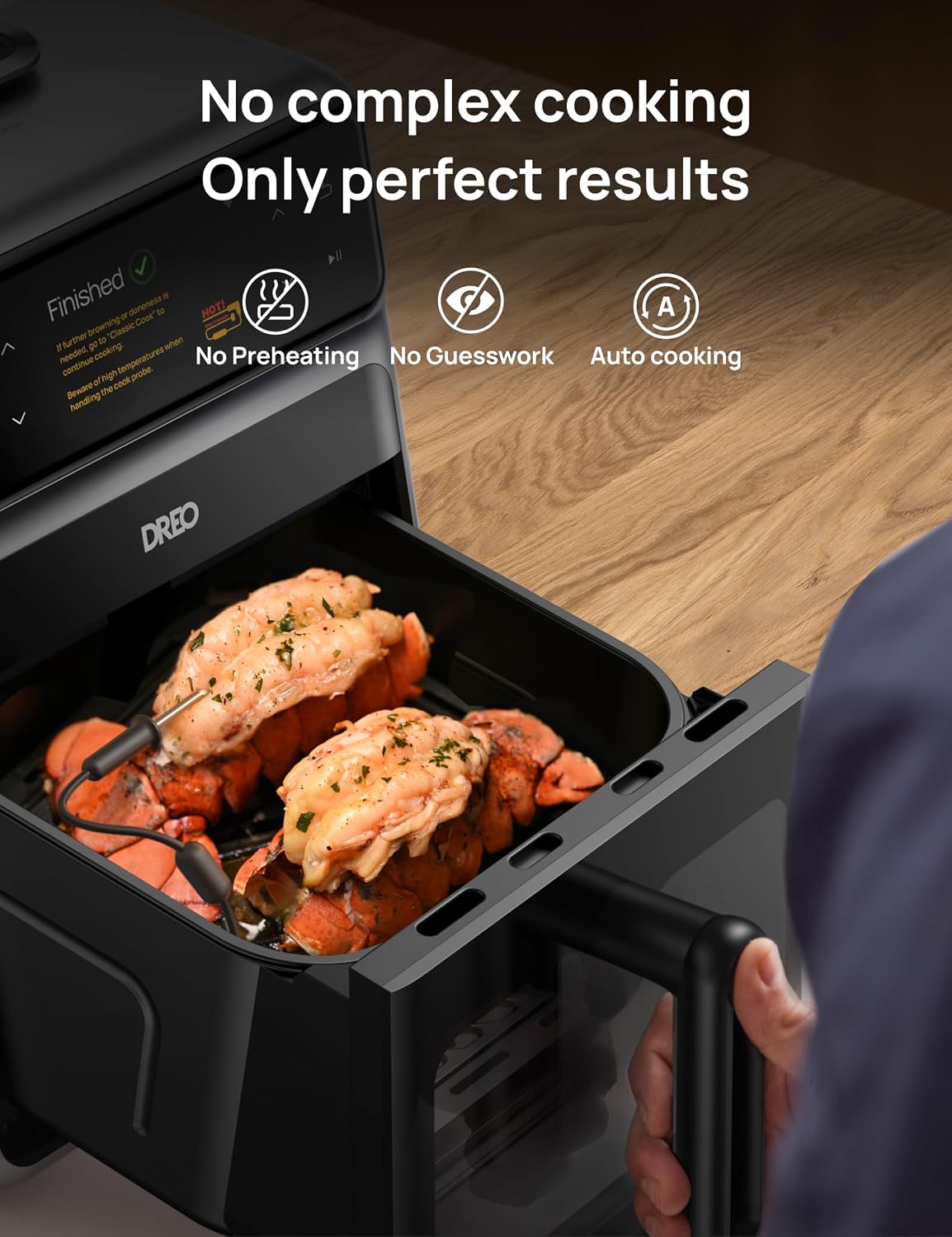 Dreo ChefMaker Combi Fryer Smart Air Fryer, 6 Qt