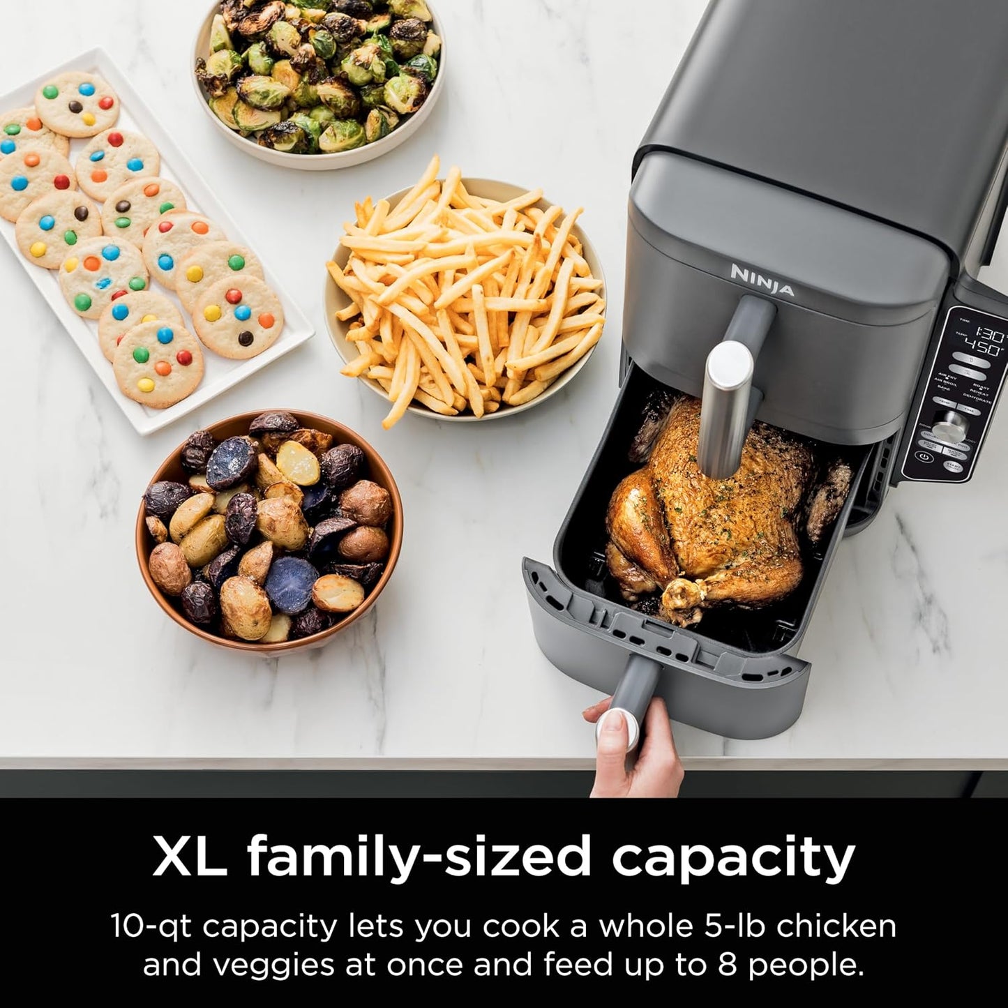 Ninja Air Fryer DoubleStack XL, 10 Qt, 6-in-1 – SL401
