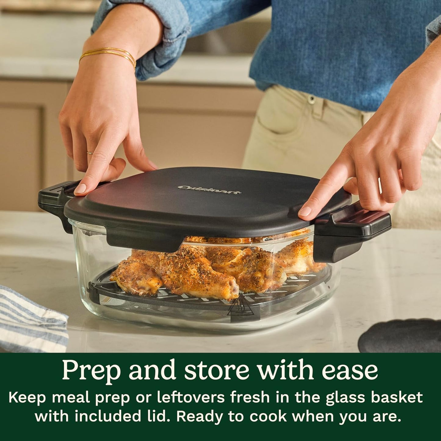 Cuisinart 4-Qt Air Fryer, Glass Basket – 5 Functions
