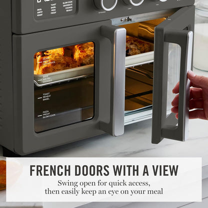 Martha Stewart 34-Qt French Door Air Fryer Oven – Caviar