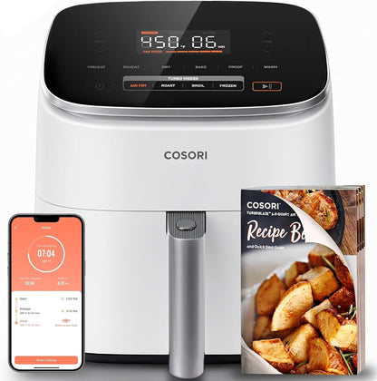 Cosori Iconic 6.5-Qt Stainless Steel Air Fryer – Ceramic