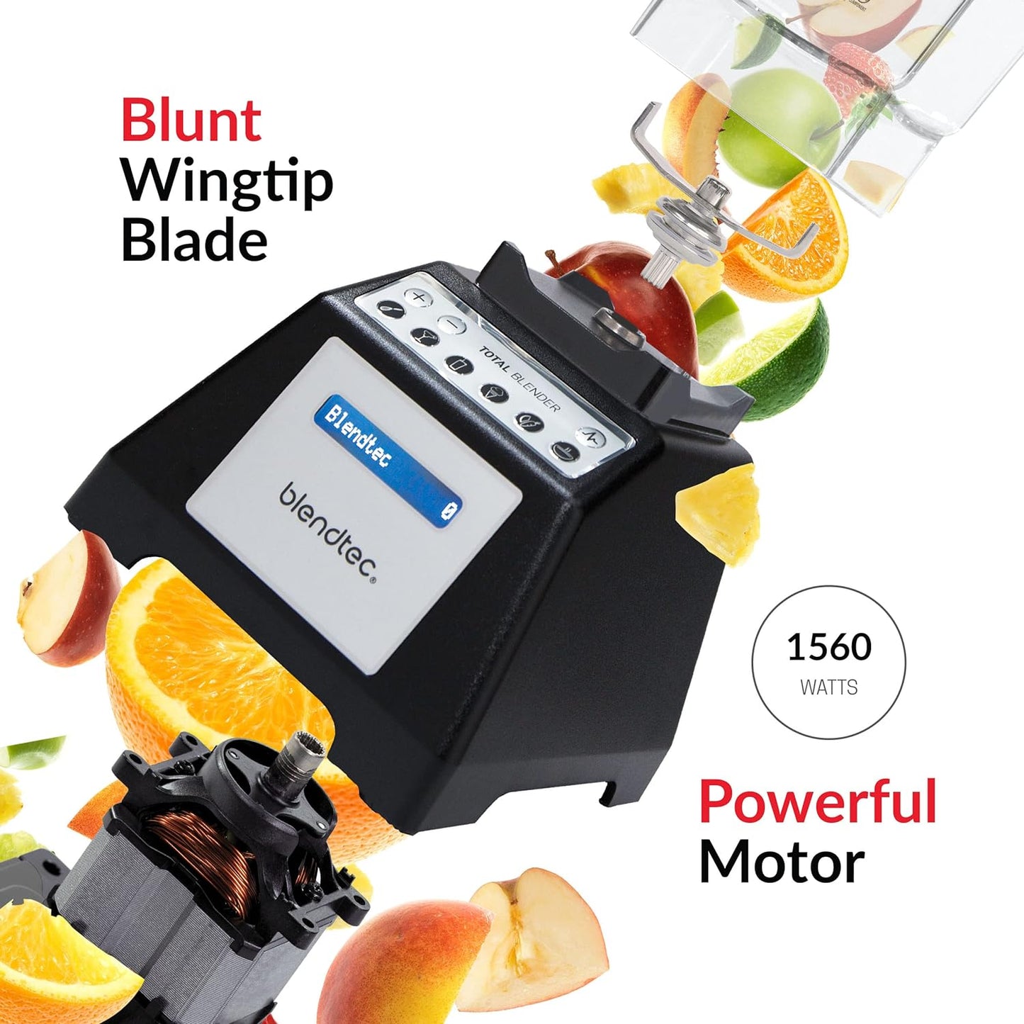 Blendtec Total Blender Classic, 75-Oz FourSide Jar – Black