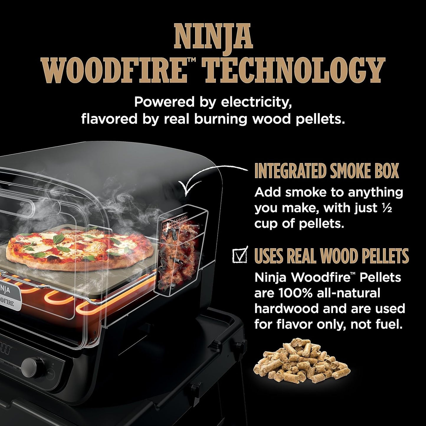 Ninja Woodfire Oven & Smoker, 8-in-1