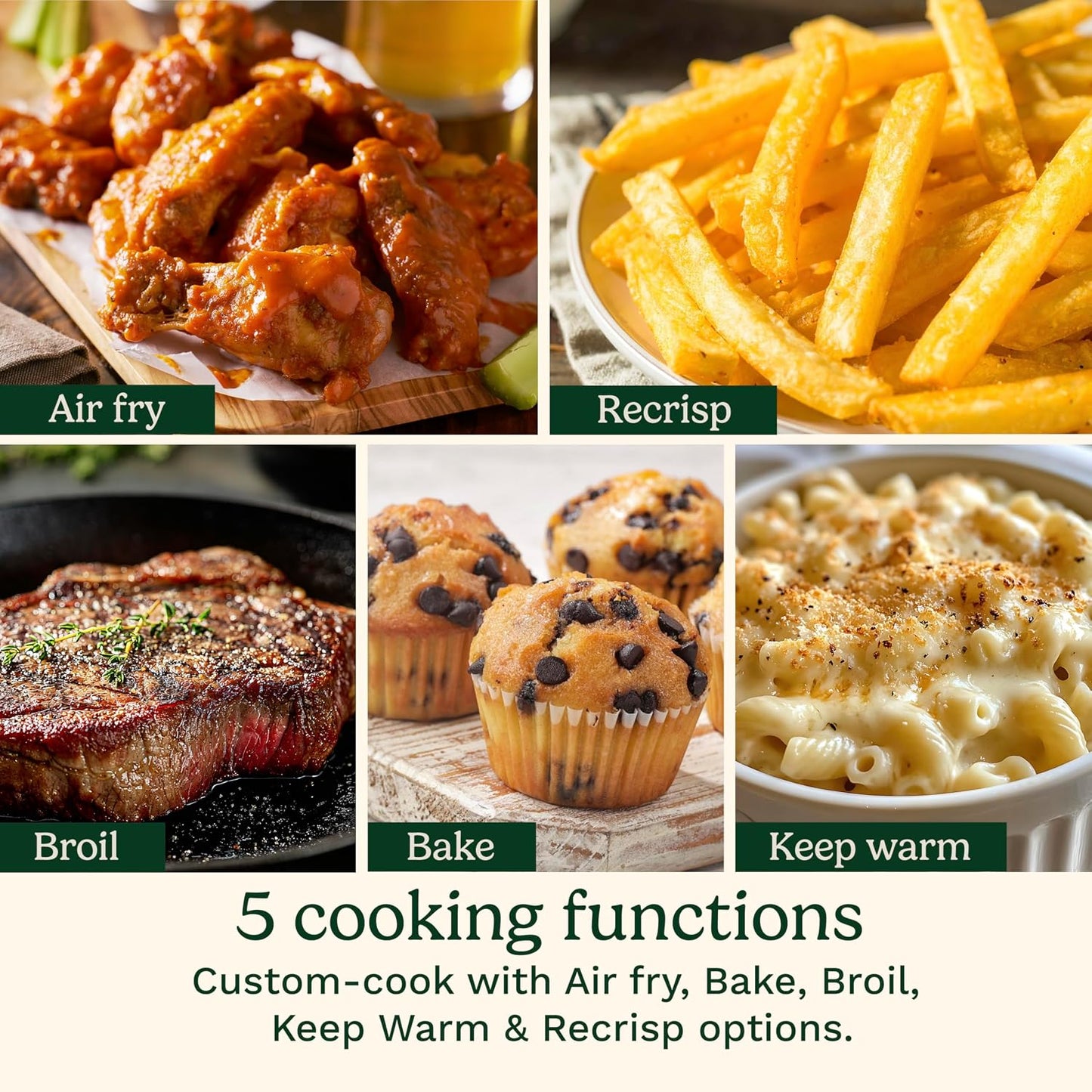 Cuisinart 4-Qt Air Fryer, Glass Basket – 5 Functions