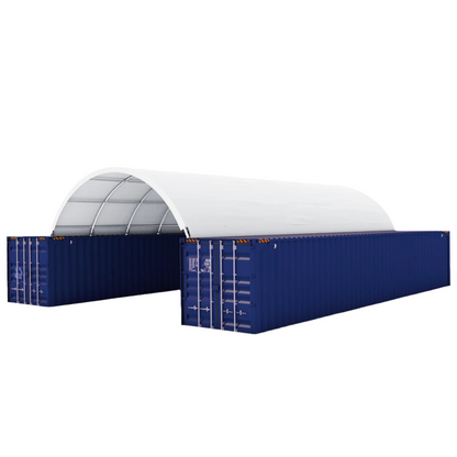 20FT x 40FT Container Shelter with Closed Back Panel