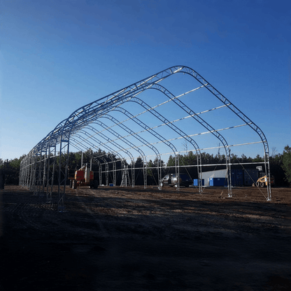W 30FT x L 60FT x H 20FT Double Truss Storage Shelter