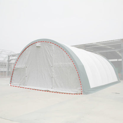 Front/Rear Panel with Roll-up Door for W 30FT x H 15FT Storage Shelter