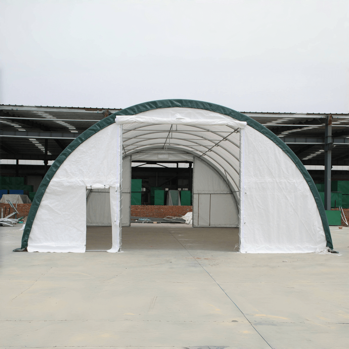 W 40FT x L 80FT x H 20FT Single Truss Arch Storage Shelter