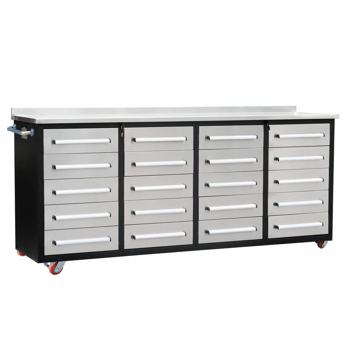 7ft Heavy Duty Garage Workbench Cabinet with 20 Drawers