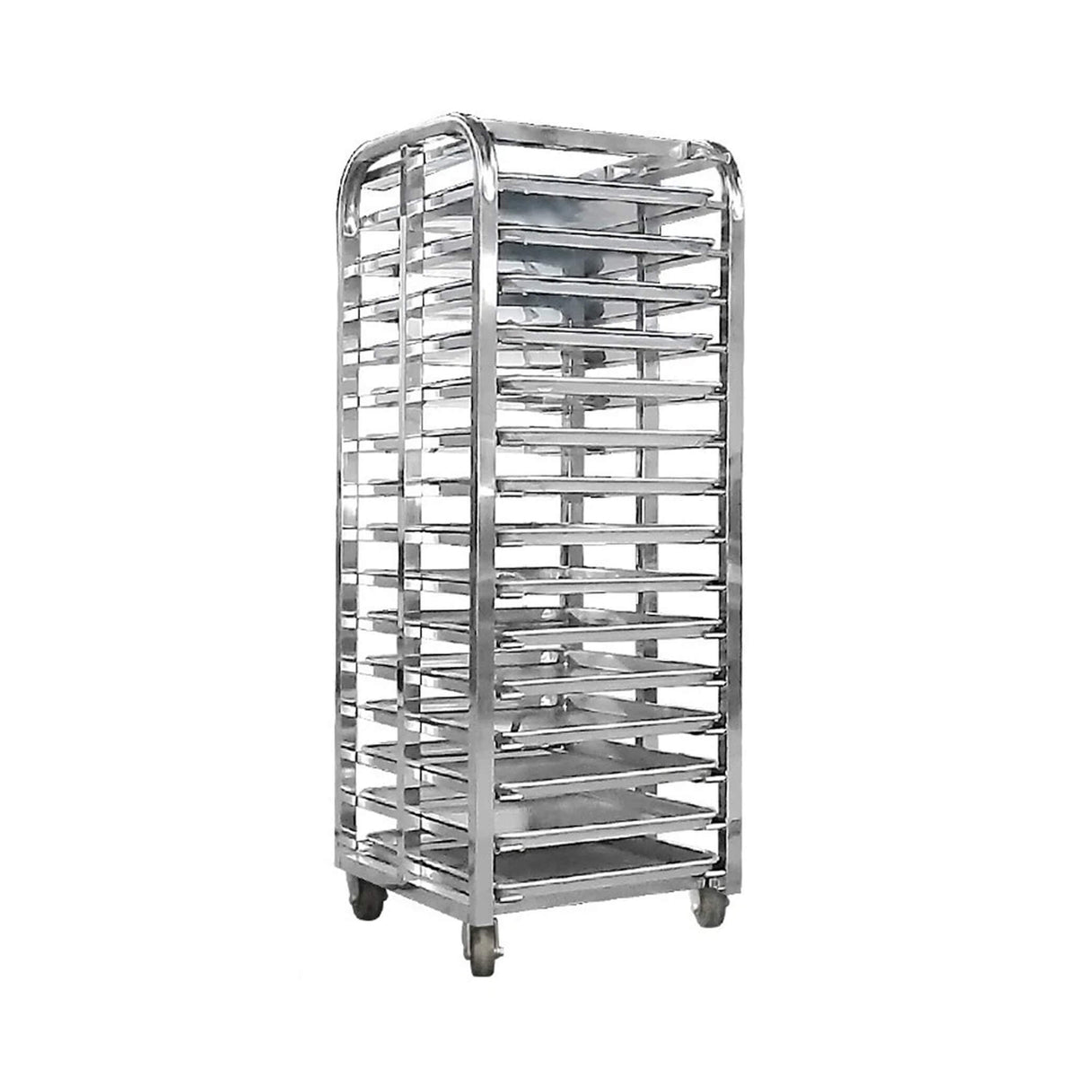 Commercial Heavy-Duty 15-Tray Blast Chiller Freezer Cabinet With Trolley Cart