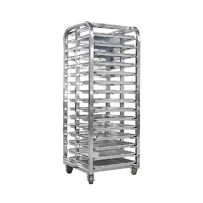 Commercial Heavy-Duty 15-Tray Blast Chiller Freezer Cabinet With Trolley Cart