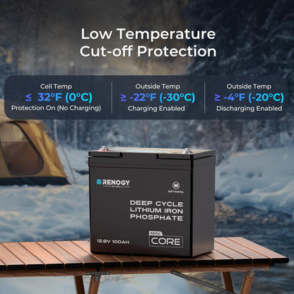 Core Mini - DuoHeat Tech 12V 100Ah Lithium Iron Phosphate Battery