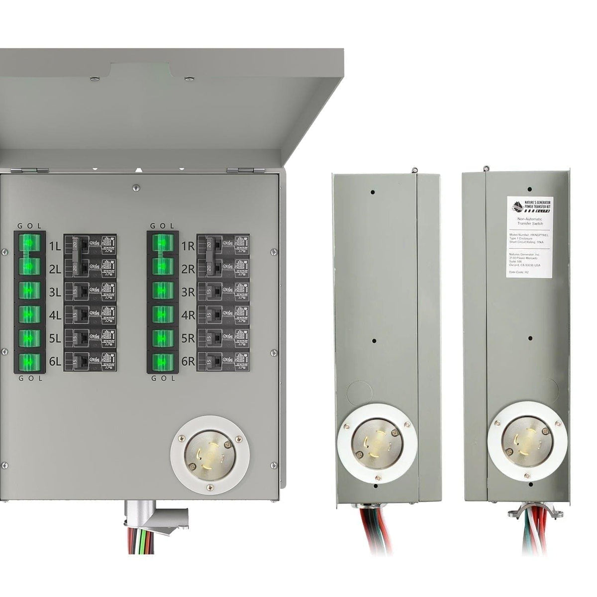 Nature's Generator 12-Circuit 120/240V 30A Non-Automatic Power Transfer Switch