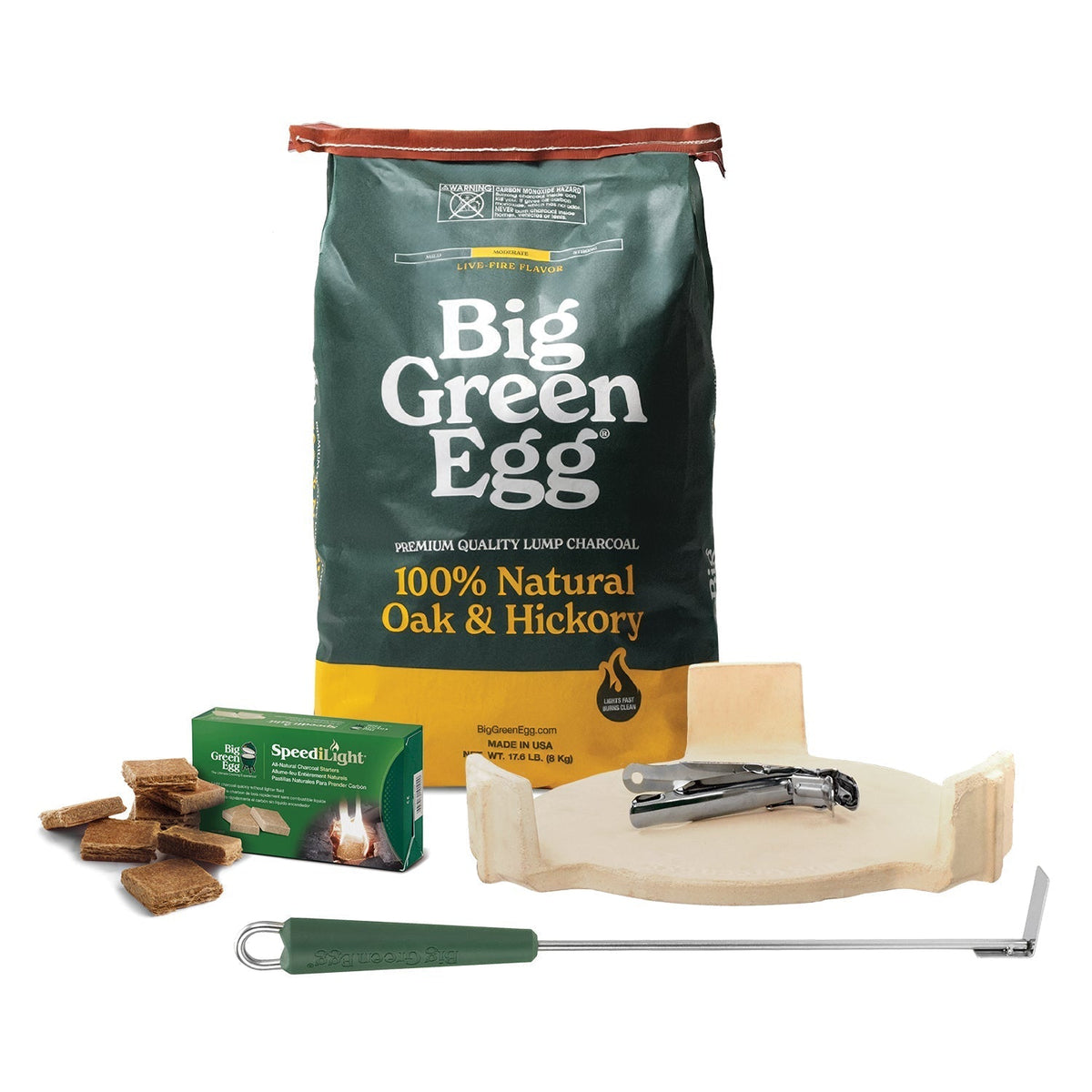 Large Big Green Egg + Modular Nest + Expansion Package - (1) Solid Stainless (2) Stainless Grid