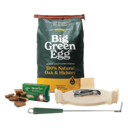 Large Big Green Egg + Modular Nest + Expansion Package - (1) Solid Stainless (2) Stainless Grid