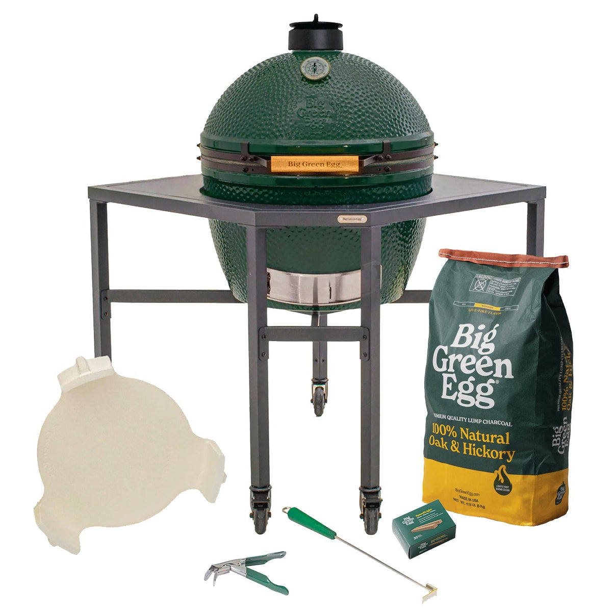 XL Big Green Egg + Corner Modular Nest Package