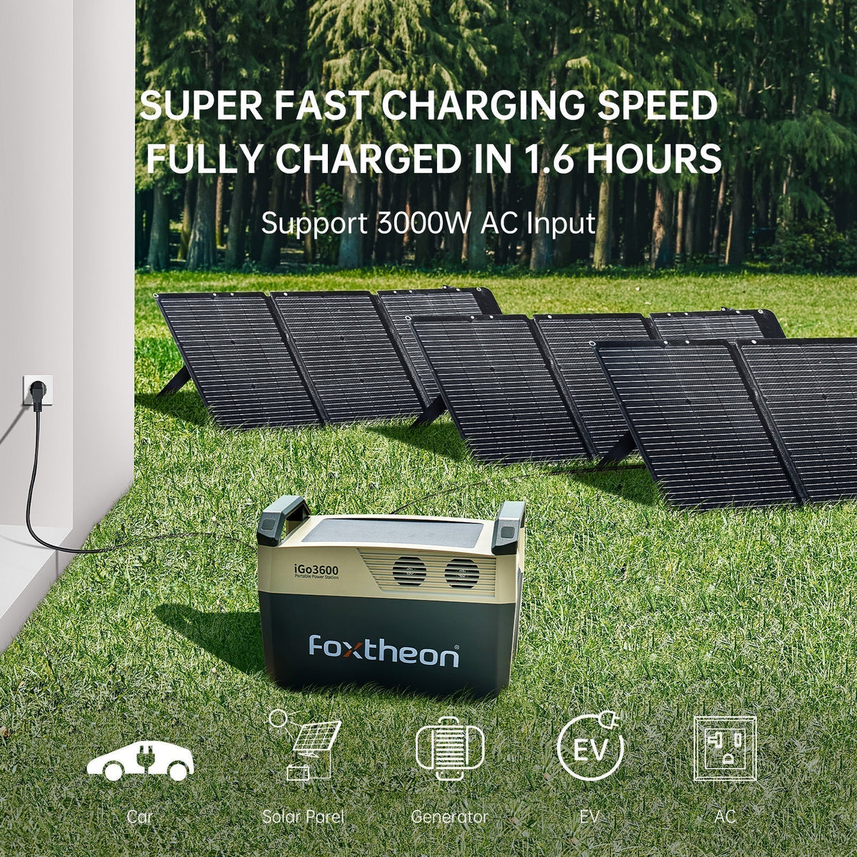 Foxtheon iGo3600 Power Station 3600WH/2500W